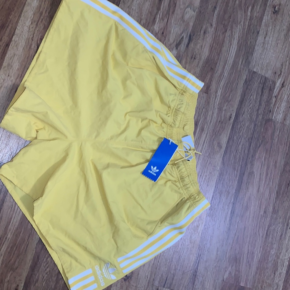 Yellow adidas women shorts. Brand new
